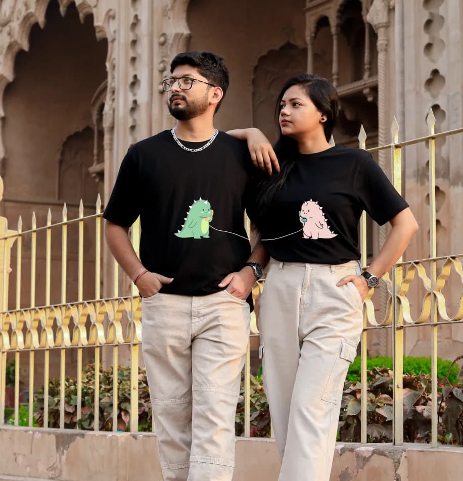 Thread Couple Tshirt